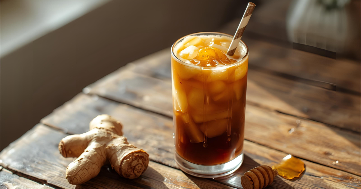 Honey Ginger Cold Brew Latte