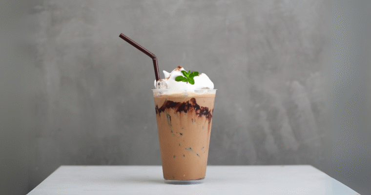 Iced Mocha Mint Latte
