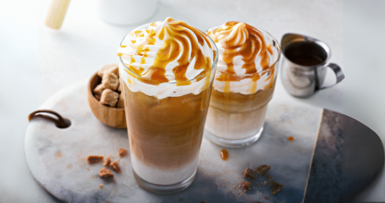 Iced Sea-Salt Caramel Latte