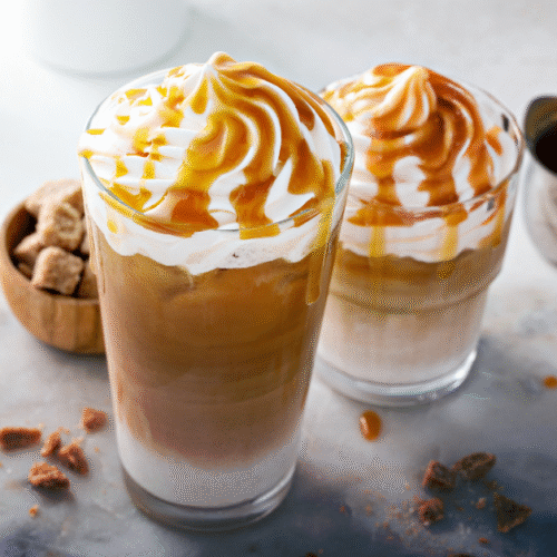 Iced Sea-Salt Caramel Latte