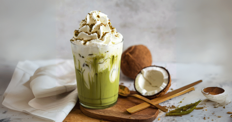 Iced Matcha Coconut Latte